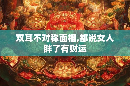 双耳不对称面相,都说女人胖了有财运