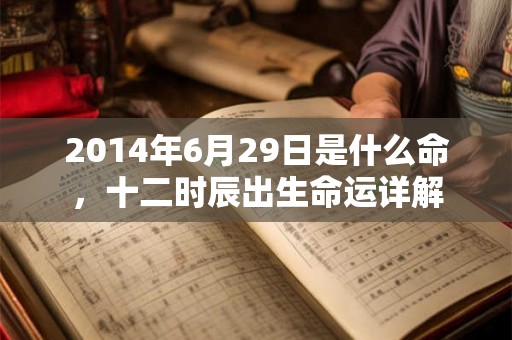 2014年6月29日是什么命,十二时辰出生命运详解 2014年6月29日是什么命,十二时辰出生命运详解