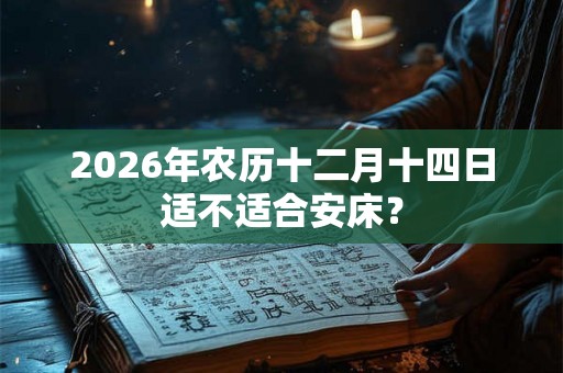 2026年农历十二月十四日适不适合安床？