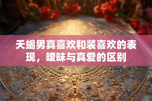 天蝎男真喜欢和装喜欢的表现，暧昧与真爱的区别