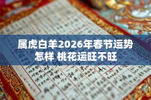 属虎白羊2026年春节运势怎样 桃花运旺不旺