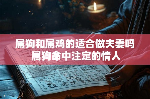 属狗和属鸡的适合做夫妻吗 属狗命中注定的情人