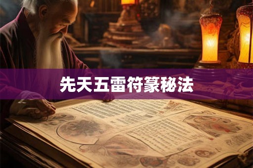 先天五雷符篆秘法