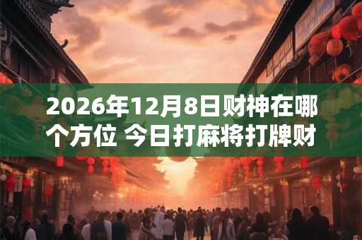 2026年12月8日财神在哪个方位 今日打麻将打牌财运方位