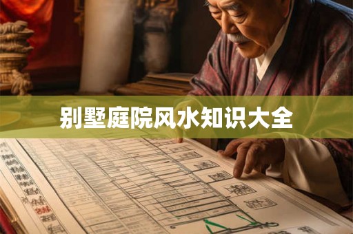 别墅庭院风水知识大全