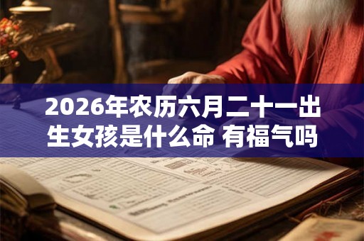 2026年农历六月二十一出生女孩是什么命 有福气吗