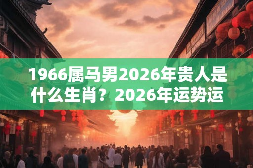 1966属马男2026年贵人是什么生肖？2026年运势运程如何？