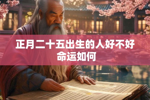 正月二十五出生的人好不好 命运如何