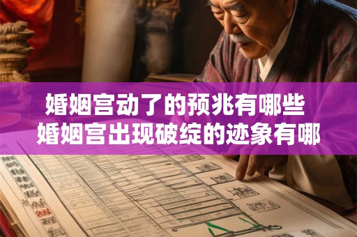 婚姻宫动了的预兆有哪些 婚姻宫出现破绽的迹象有哪些