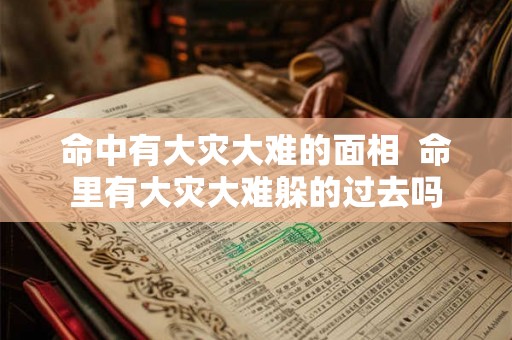命中有大灾大难的面相  命里有大灾大难躲的过去吗