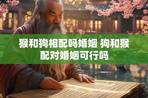 猴和狗相配吗婚姻 狗和猴配对婚姻可行吗 猴和狗相配吗婚姻 狗和猴配对婚姻可行吗
