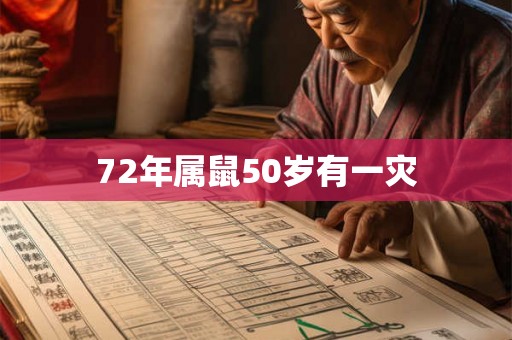 72年属鼠50岁有一灾 72年属鼠50岁有一灾