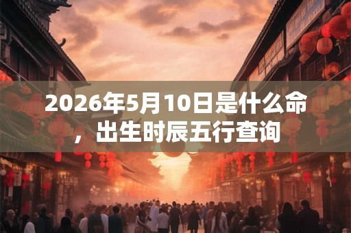 2026年5月10日是什么命，出生时辰五行查询