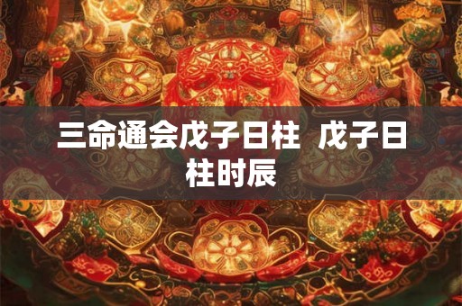 三命通会戊子日柱  戊子日柱时辰