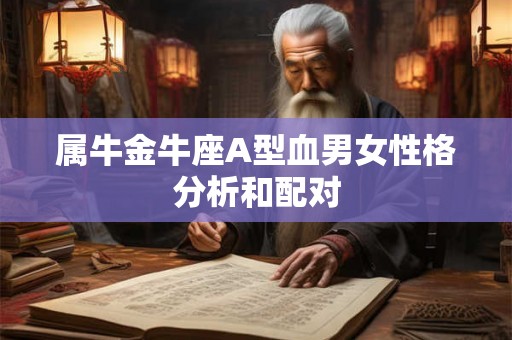 属牛金牛座A型血男女性格分析和配对