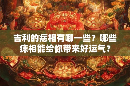 吉利的痣相有哪一些？哪些痣相能给你带来好运气？
