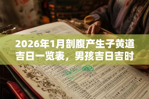 2026年1月剖腹产生子黄道吉日一览表，男孩吉日吉时查询