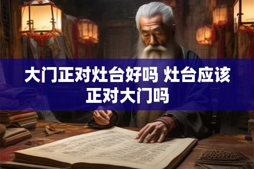 大门正对灶台好吗 灶台应该正对大门吗