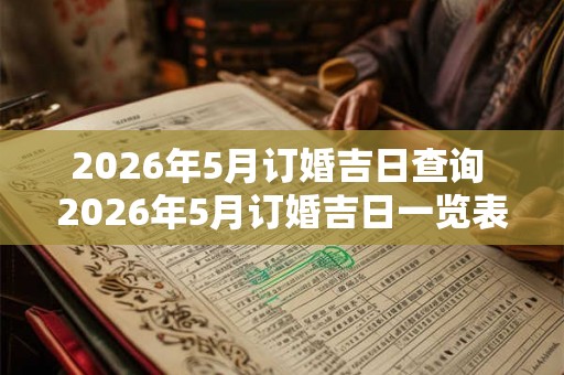 2026年5月订婚吉日查询 2026年5月订婚吉日一览表 2026年5月订婚吉日查询 2026年5月订婚吉日一览表