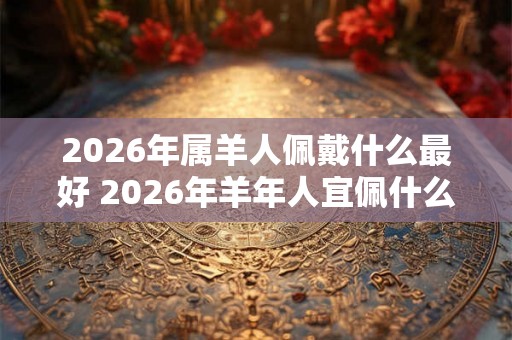 2026年属羊人佩戴什么最好 2026年羊年人宜佩什么