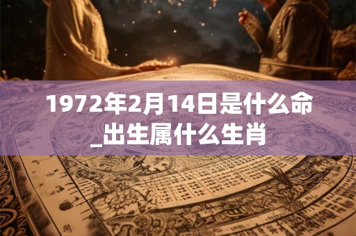 1972年2月14日是什么命_出生属什么生肖