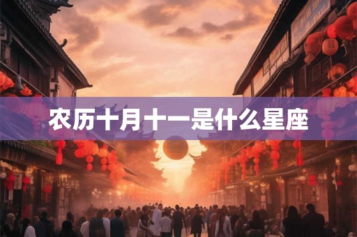 农历十月十一是什么星座