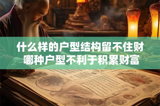 什么样的户型结构留不住财 哪种户型不利于积累财富