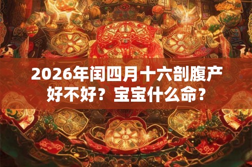 2026年闰四月十六剖腹产好不好?宝宝什么命? 2026年闰四月十六剖腹产好不好?宝宝什么命?