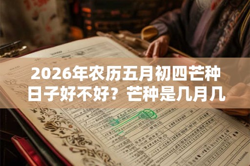 2026年农历五月初四芒种日子好不好？芒种是几月几日？