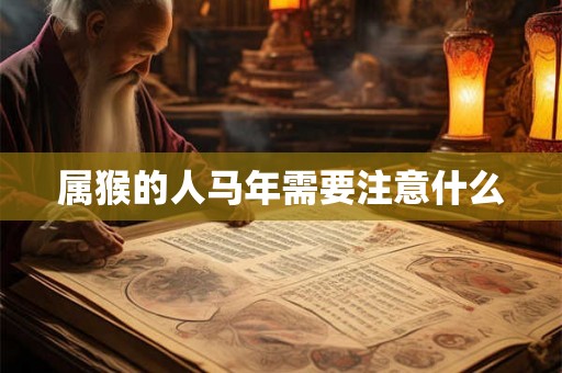 属猴的人马年需要注意什么