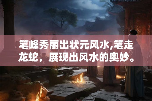 笔峰秀丽出状元风水,笔走龙蛇，展现出风水的奥妙。