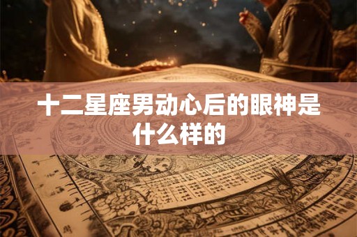 十二星座男动心后的眼神是什么样的