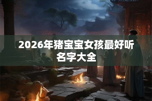 2026年猪宝宝女孩最好听名字大全