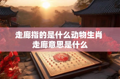 走廊指的是什么动物生肖 走廊意思是什么