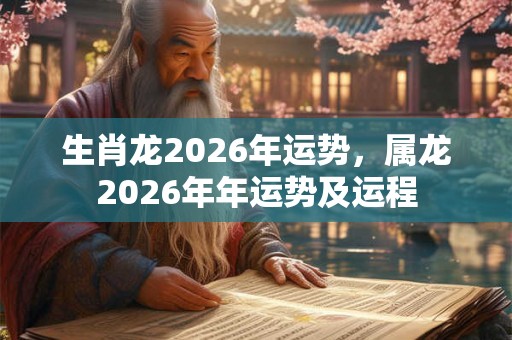 生肖龙2026年运势,属龙2026年年运势及运程 生肖龙2026年运势,属龙2026年年运势及运程