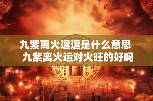 九紫离火运运是什么意思  九紫离火运对火旺的好吗