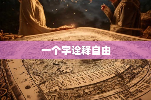一个字诠释自由 一个字诠释自由