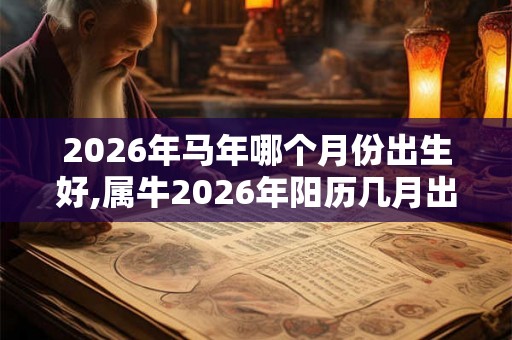 2026年马年哪个月份出生好,属牛2026年阳历几月出生好