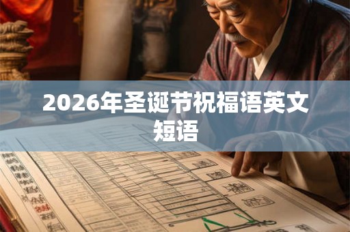 2026年圣诞节祝福语英文短语