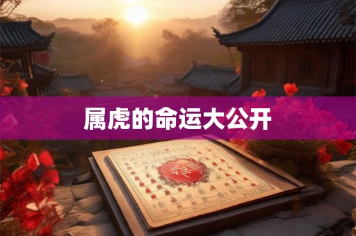 属虎的命运大公开