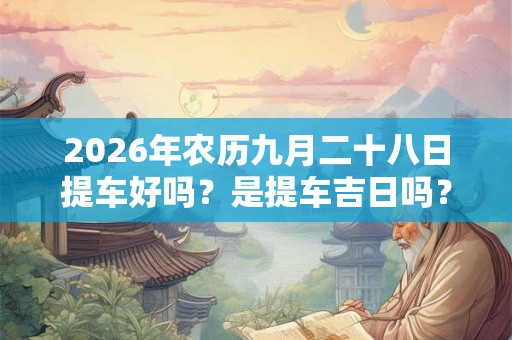 2026年农历九月二十八日提车好吗？是提车吉日吗？