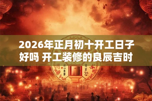 2026年正月初十开工日子好吗 开工装修的良辰吉时
