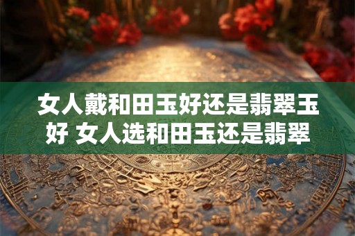 女人戴和田玉好还是翡翠玉好 女人选和田玉还是翡翠