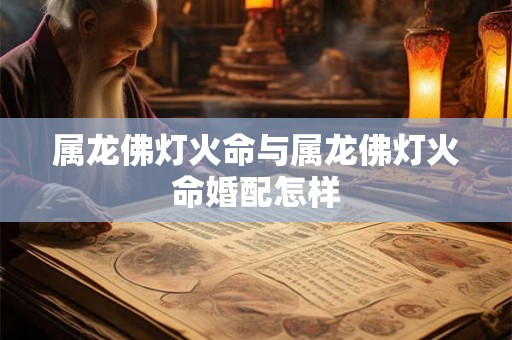 属龙佛灯火命与属龙佛灯火命婚配怎样