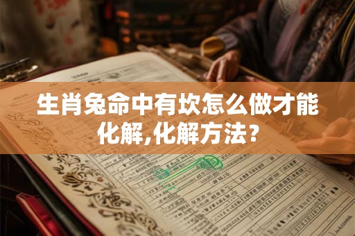 生肖兔命中有坎怎么做才能化解,化解方法？