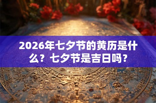 2026年七夕节的黄历是什么？七夕节是吉日吗？