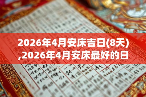 2026年4月安床吉日(8天),2026年4月安床最好的日子