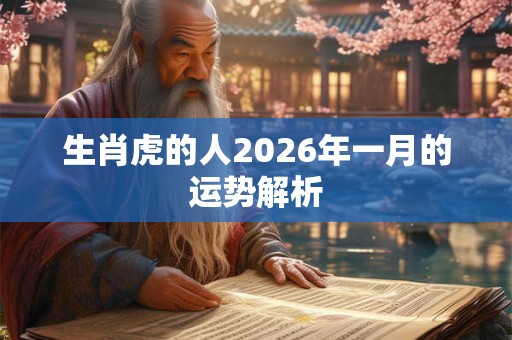 生肖虎的人2026年一月的运势解析