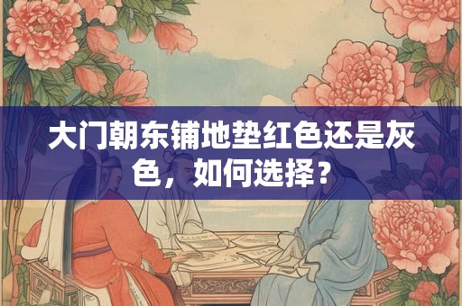 大门朝东铺地垫红色还是灰色，如何选择？