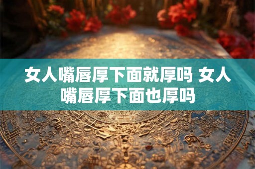 女人嘴唇厚下面就厚吗 女人嘴唇厚下面也厚吗